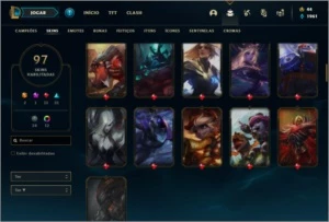 Conta ouro 2 com 145 champs e 97 skins ( MAIN ADC ) - League of Legends LOL