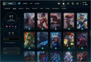 Conta ouro 2 com 145 champs e 97 skins ( MAIN ADC ) - League of Legends LOL