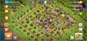 Coc cv11 bem upado, skin rei roqueiro , 1200 gemas - Clash of Clans