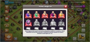 Coc cv11 bem upado, skin rei roqueiro , 1200 gemas - Clash of Clans