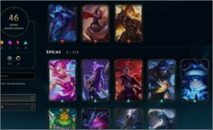 Conta LOL level 200. Elo Prata. 46 Skins. 110 Campeões. - League of Legends