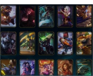 acc lvl 107, Platina 5 57LP, 134 champions,74 Skins,528 PTM - League of Legends LOL