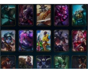 acc lvl 107, Platina 5 57LP, 134 champions,74 Skins,528 PTM - League of Legends LOL
