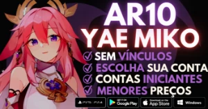 ✨GENSHIN IMPACT CONTA COM YAE MIKO 5⭐ AR10 ✨