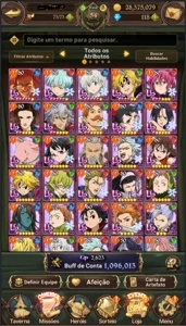 Nanatsu no Taizai: Grand Cross - Conta ótima - Outros