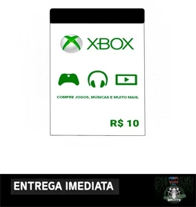 Cartão Presente Pré Pago Xbox Live R$ 10 Reais - Gift Cards