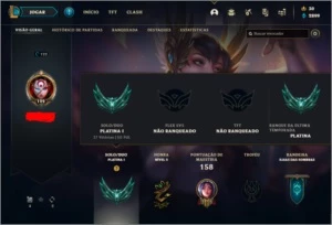 CONTA PLATINA 1, CRIADA EM 2017 - League of Legends LOL