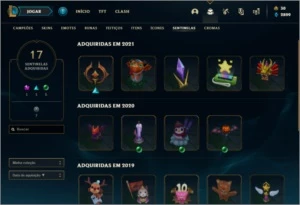 CONTA PLATINA 1, CRIADA EM 2017 - League of Legends LOL