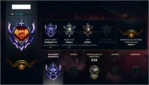 Conta Diamond IV 69 champs e 58 skins - League of Legends LOL