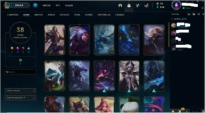 CONTA LOL 🌟 OURO  3 🌟 38 SKINS 🌟 68CAMPEOES - League of Legends