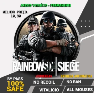 ⭐Rainbow Six Siege - No Recoil Pro - Acesso Vitalício⭐