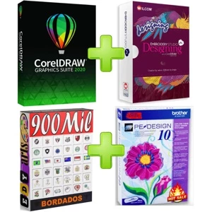 3 PROGRAMAS DE BORDADO VEJA DESCRIÇÃO DO ANUNCIO! - Softwares e Licenças
