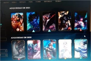 CONTA DO LOL - 17 SKINS, 2 ULTIMATES, 1 MITICA E 2 LENDÁRIA - League of Legends