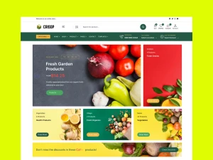 Tema Wordpress CRISOP: O Melhor Para Mercados e Alimentos - Sites, Lojas e Sistemas Prontos Sites e Scripts
