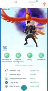Pokemon go conta azul 50 - Pokémon