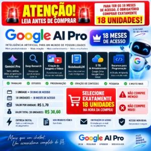 Gemini Pro 30 dias Leia descrição (5TB Drive)