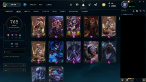 Conta League 762 skins, troca de e-mail up, valor negociável - League of Legends LOL