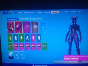 CONTA season 8 + 16 Skins comprada + machado doce - Fortnite