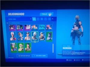 CONTA season 8 + 16 Skins comprada + machado doce - Fortnite