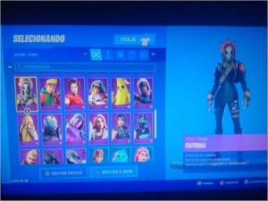 CONTA season 8 + 16 Skins comprada + machado doce - Fortnite
