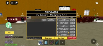 Conta Blox Fruits com 30M de bounty!!! - Roblox
