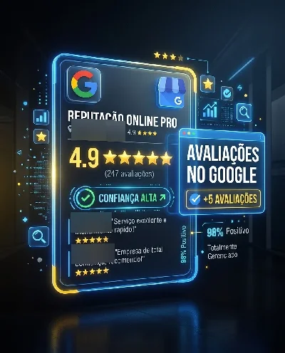 +5 Avaliações Reais No Google - Redes Sociais