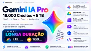 Gemini Ai Pro 5Tb | 18.000 Créditos e Muito + | 30 Dias - Inteligência Artificial