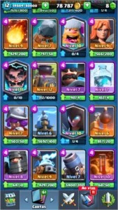 Vendo conta Clash Royale Nivel 12 Full