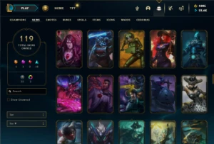 Prata 4 com 130 Champs e 119 Skin + Rammus Rei e Kayle Juiza - League of Legends LOL