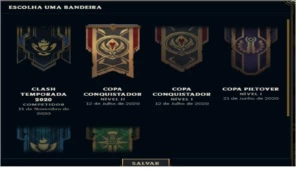Conta League of Legends 151 campeões 220 skins platina 4 LOL