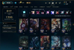 Conta Prata 4 com TODOS os Champs e 238 Skins +3 Prestigios - League of Legends LOL