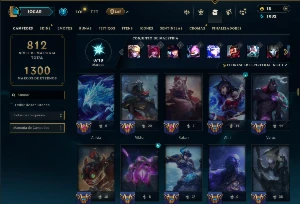 Conta Prata 4 com TODOS os Champs e 238 Skins +3 Prestigios - League of Legends LOL