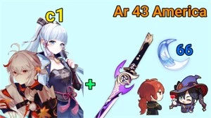 Ayaka c1 +Arma Assinatura - Genshin Impact