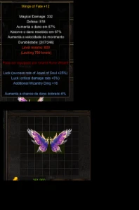 Megamu-Itens-RW-Wings-of-Fate+12+luck+Dobro-DMG-6% - MU Online