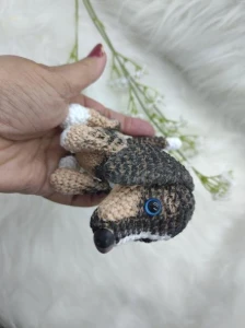 Mini Pet Salsicha - Amigurumi De Crochê - Artesanato e Personalizados