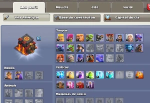 Conta Clash of Clans CV10+ Obstáculos raros na vila
