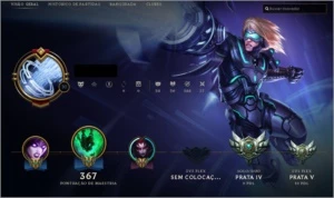 Conta Prata IV, Borda Ouro S6 - League of Legends LOL