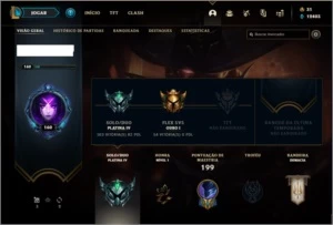 Conta platina 4 com 48 skins e 75 champs ( MAIN SUPORTE ) - League of Legends LOL