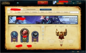 CONTA LEAGUE OF LEGENDS - OURO III - 286 SKINS LOL