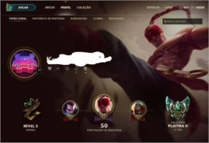 Conta League Of Legends Platina II LOL