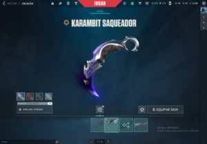 Conta Valorant FA Karambit Saqueadora (tem coisa no lol)