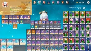 Ayaka C2 + Ganyu + Childe + Jean + Keqing + Mona+Diluc AR54 - Genshin Impact
