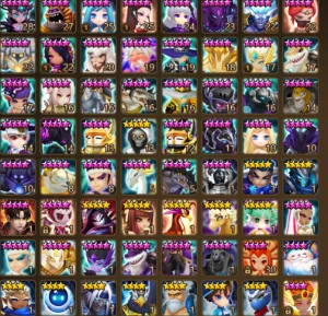 G2/C2 Lucifer + Gojo dark collab + Yuji Itadori dark collab - Summoners War