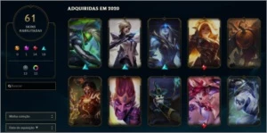 Conta League of Legends Platina 1 88 Campeões 61 Skins LOL