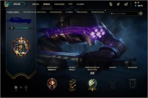 CONTA  bronze 4 com 8 skins e 25 champs - League of Legends LOL