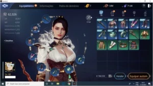 vENDO CONTA MIR4 LVL 62 CP 62K SERVIDOR SA33