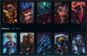 CONTA LOL 🌟 UNRANKED 🌟 101 SKINS 🌟 143 CAMPEOES - League of Legends
