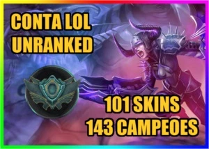 CONTA LOL 🌟 UNRANKED 🌟 101 SKINS 🌟 143 CAMPEOES - League of Legends