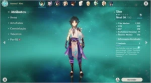 Conta Genshin Impact NA - AR41 - XIAO,MONA,QIQI,JEAN