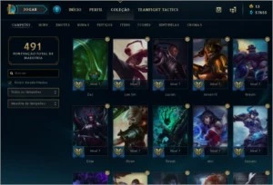 CONTA LOL LVL 242/ PLATINA 1/ TODOS OS CAMPEOES/ 231 SKINS - League of Legends